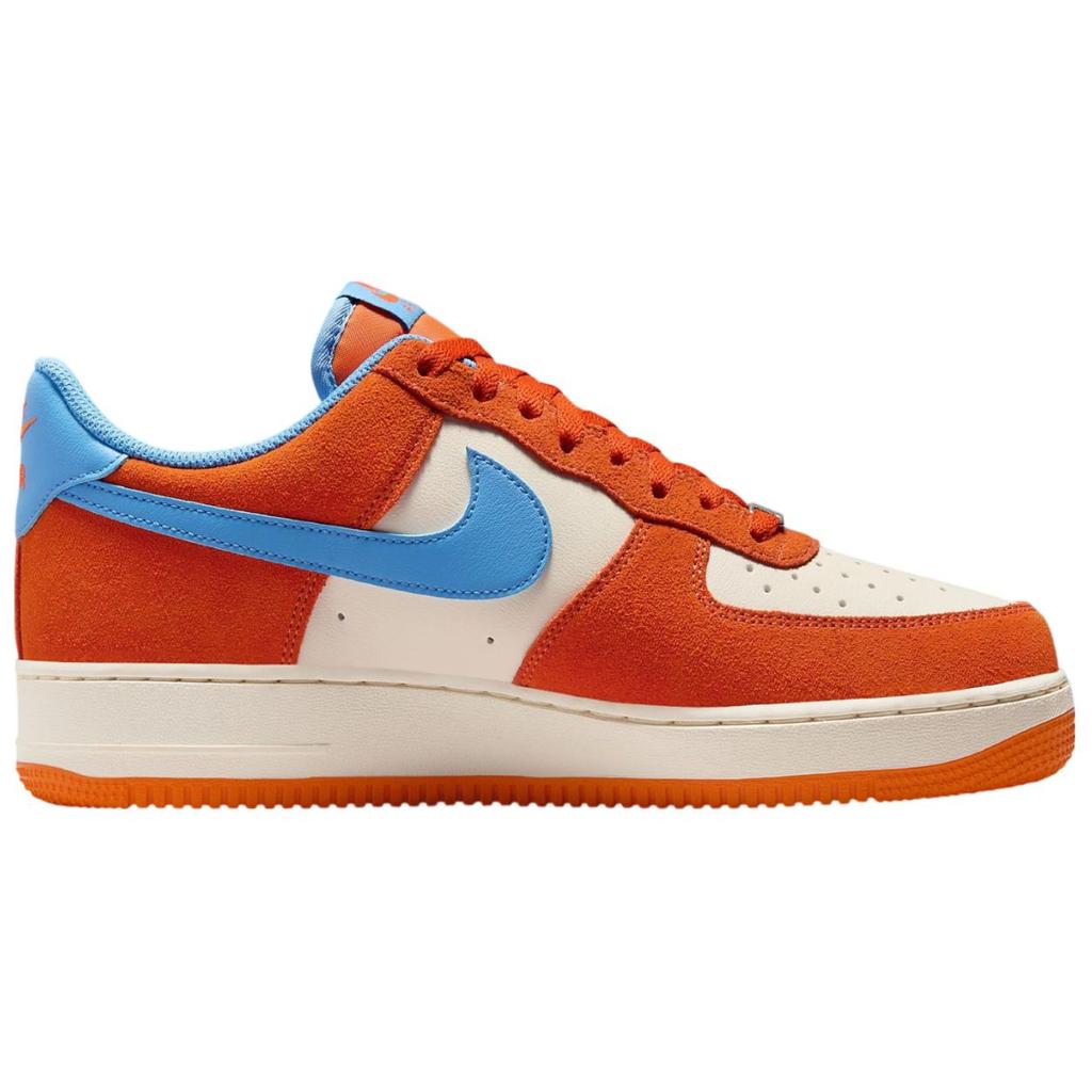 Nike Air Force 1 07 LV8 Safety Orange University Blue Men Sneakers FQ8714-800