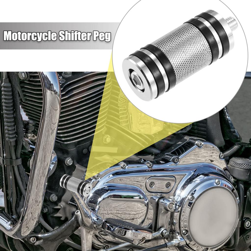 uxcell Motorcycle Shifter Pegs Shift Lever CNC Billet Foot Pegs for Harley Davidson Street