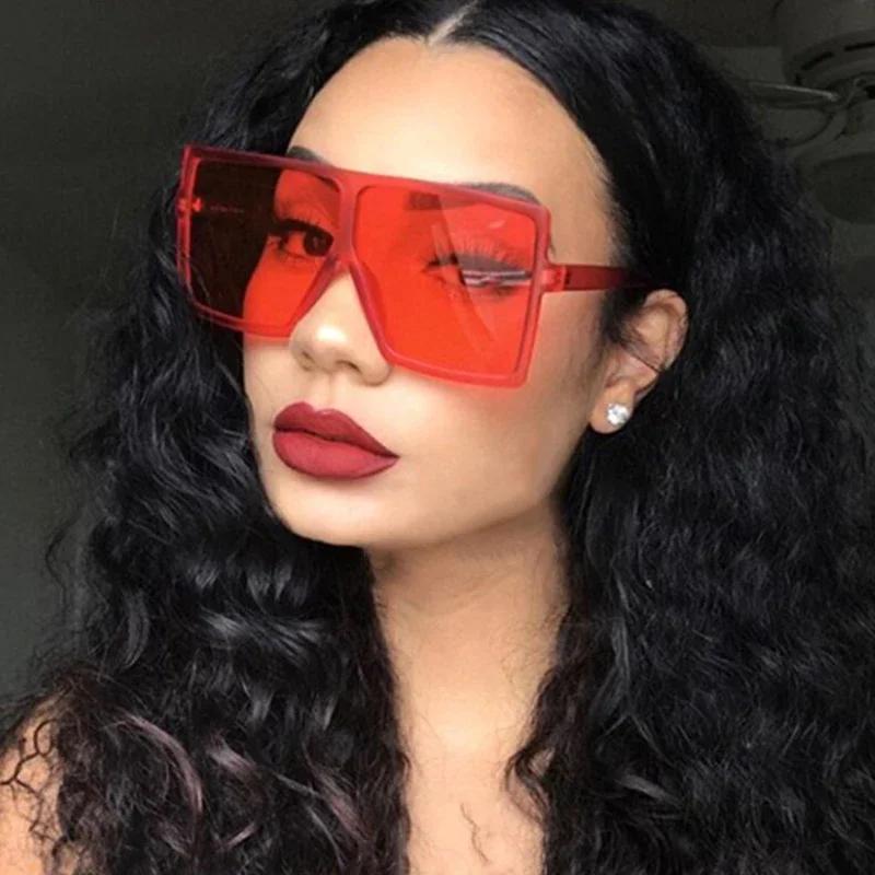 UV Protected Durable High Quality Stylish High End Retro Trendy Travel Friendly Oversized Square Shaped Female Sun Glasses