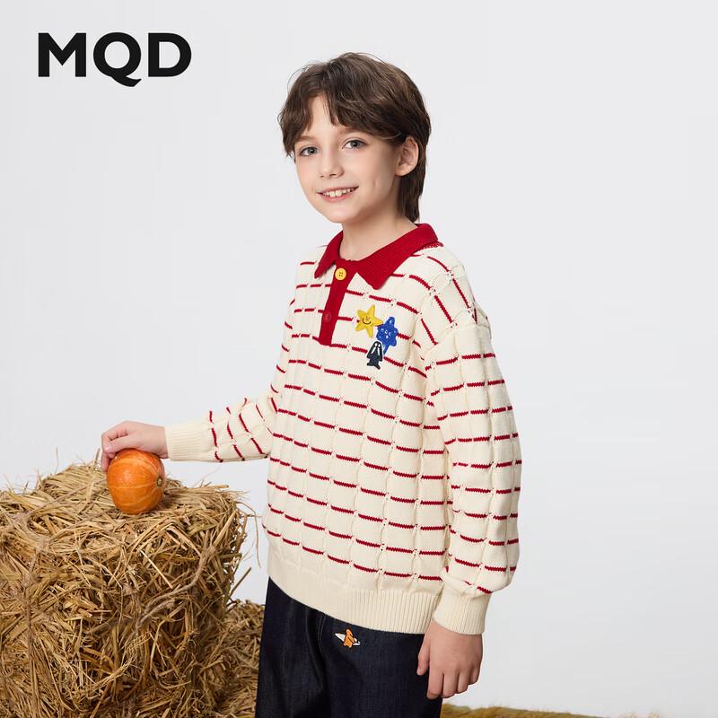 MQD Boys  Striped Lapel Sweater 110