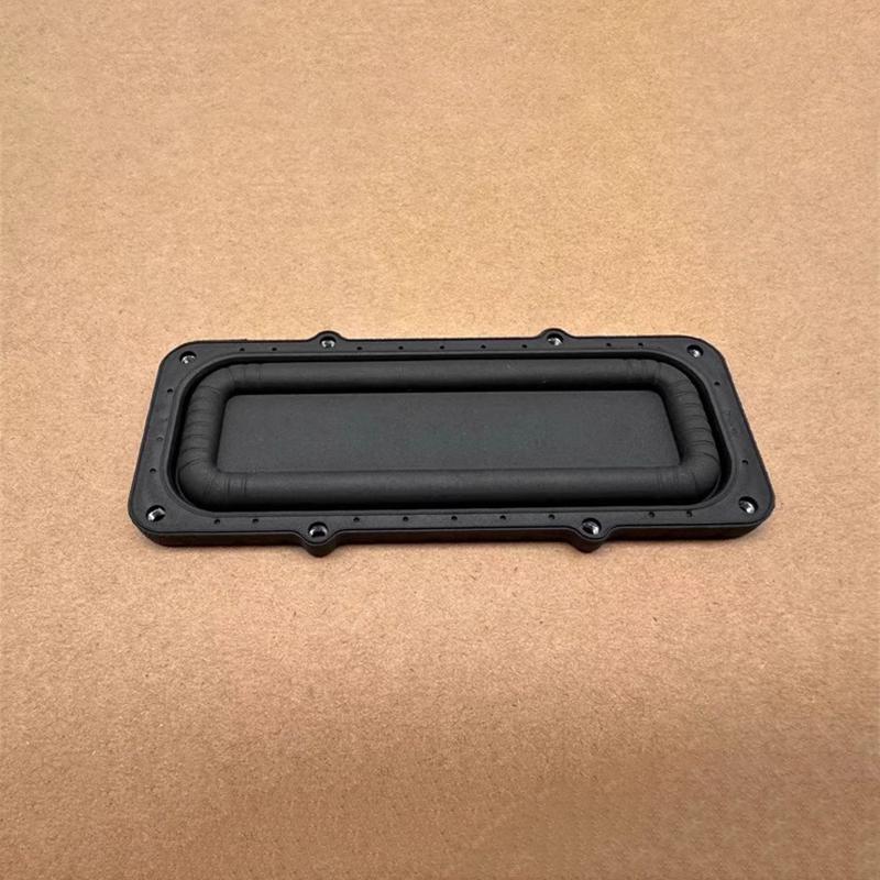 1 Stück 120 mm*49 mm Rechteckiger Subwoofer Membranassistent mit Rahmen DIY Audio Niederfrequenzradiator