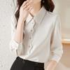 Navava Long Sleeve Shirt Wave Button Collar Nb2835