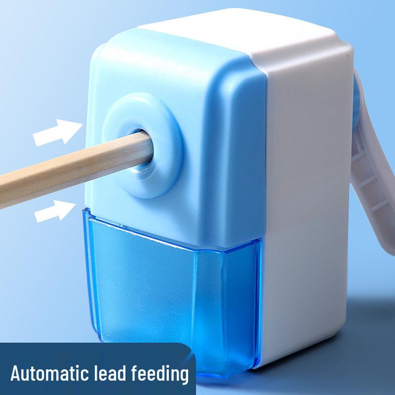 Durable Hand-Cranked and Automatic Pencil Sharpener for Students
