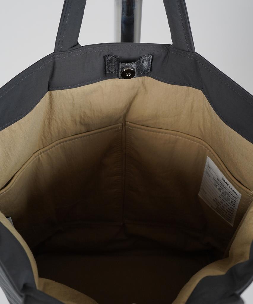 Thetung [Saeneul] Nylon Minimalist Tote Bag [Charcoal]