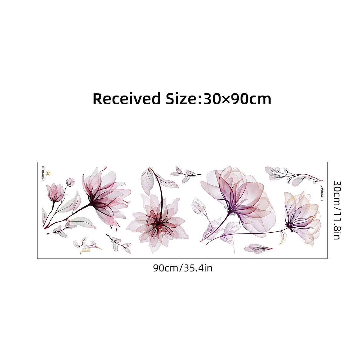 

Наклейки на стену с розовыми цветами для гостиной, спальни, фона, декора стен, комнаты для девочек, декоративные наклейки для дома, настенные наклейки, фреска