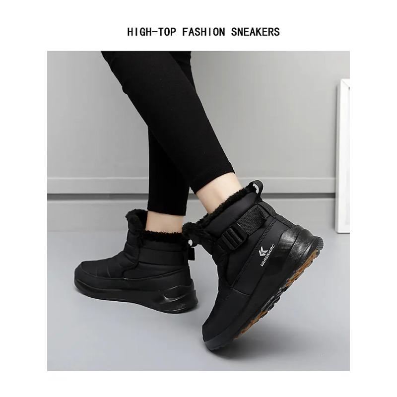 Winter Snow Boots Women New Fashion Cotton Shoes Plush Warm Casual Boots Non Slip Ankle Boots
