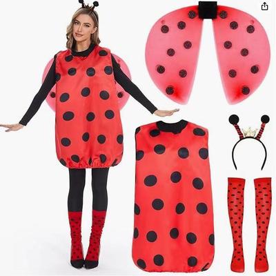 Adult Ladybug and Bee Costume for Halloween Role-Playing Party