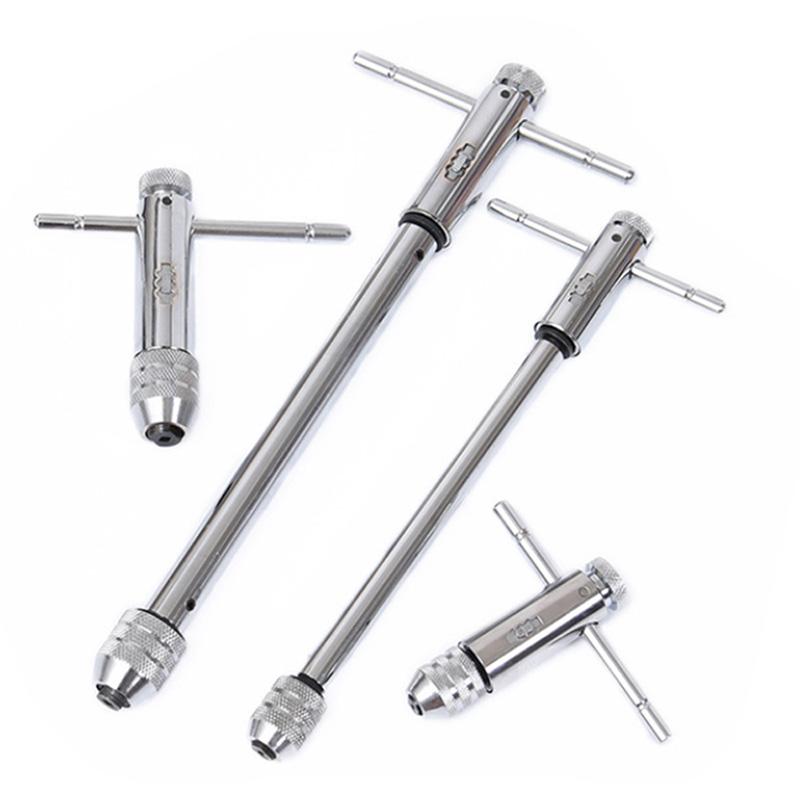 Tap Wrench Ratchet Screwdriver T-handles M3-M8 M5-M12 High Carbon Steel Die