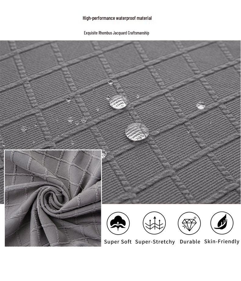 Wasserdichte Diamond-Jacquard-Esszimmerstuhlhusse für Eames und Shell Chairs