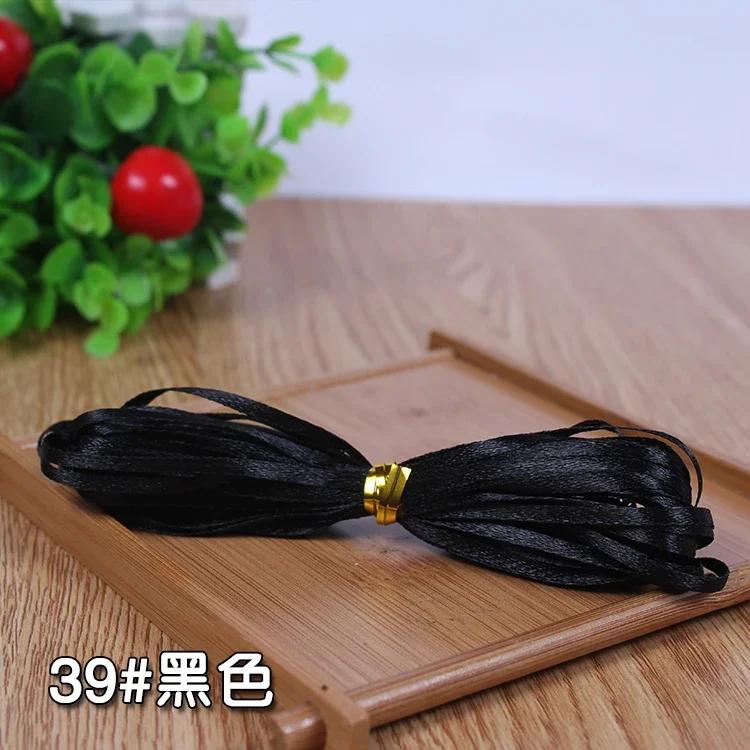 

New 1/8 3mm Multi Colors Satin Ribbons Wedding party gift pack ribbon Christmas Decoration Accessories ribbon (10 meter/lot) 3mm ribbon чорний