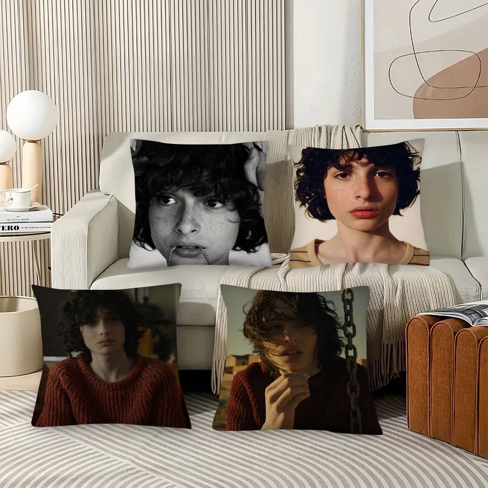 1Pc Actor F-Finn W-Wolfhard Pillow Case Fashion Square Pillowcase Bedroom Sofa Room Ins Decoration Leisure