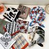 Paisley Flower Print Handkerchief Soft Cotton Linen Head Neck Scarves Hair Scarf Neckerchief Headscarves Square Scarf Headband