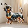 Sonnenfänger Dekoration für Fenster Dackel Hängende Verzierung, Acryl Fensterfänger, Niedliche Hund Innenzubehör Haus Raum Dekoration, Vorderseite