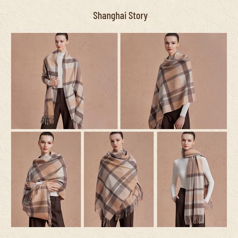 Shanghai Story 100% Wool Scarf & Shawl
