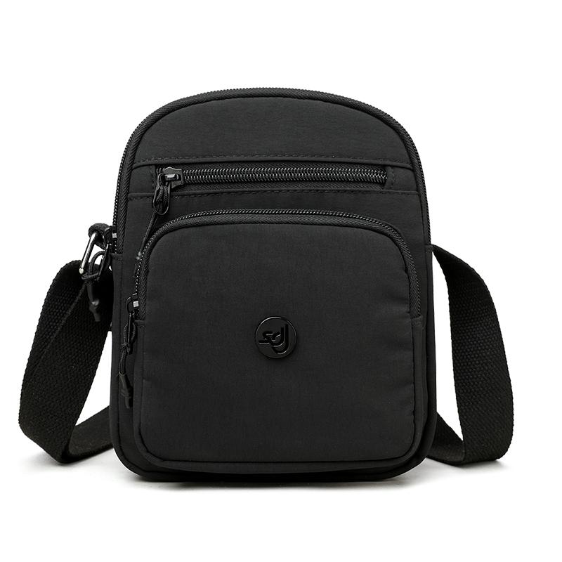 

Women s Bag Crossbody Bag Lightweight Nylon Multi-Layer Bag Shoulder Bag чорний