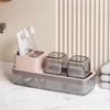 Washing Cup Toothbrush Holder Electric Toothbrush Rack Bathroom Dental Cup Storage Table Family Couple Mouthwash Cup Storage Box