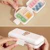 Plastic Pill Storage Box Double Layer Medicine Box Cute Pill Organizer