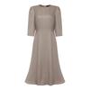 ZANZEA Women Casual Round Neck Summer 3/4 Sleeve Elegant Dress