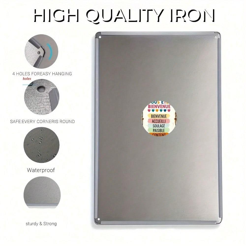 Retro Style Metal Wall Plaque Decor for Home Interior