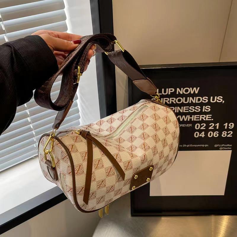 Bag Women'S Plaid Broadband Shoulder Crossbody Bag Premium Textured Women'S Pillow Bag