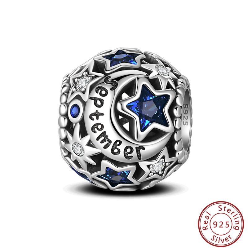 Lucky Copper Craft Birthday Zodiac Series Colorful Shining Zircon Lucky Beads Charms 3Mm Diy Exquisite Jewelry Making