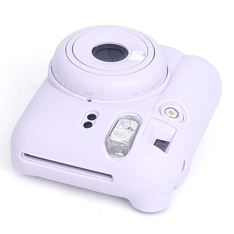 Per Fotocamera Fujifilm Instax Mini12 Custodia in Silicone Guscio Copertura Protettiva Monocolore Morbida Antigraffio Per Custodia Instant Mini 12