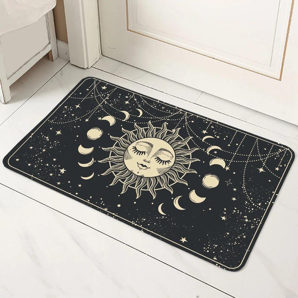 Witch Moon Print Door Mat Decoration Home Bathroom Mat