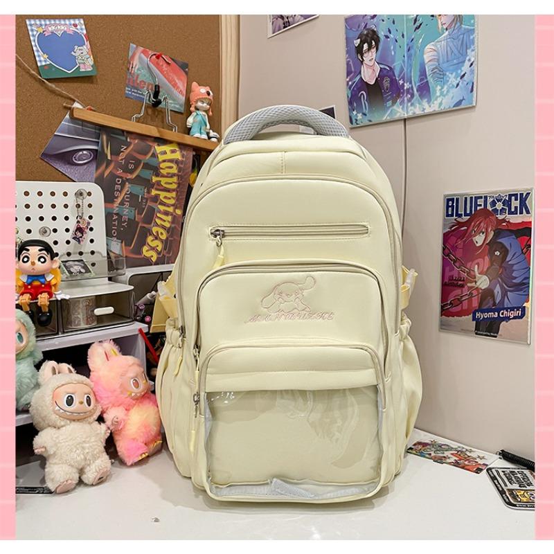 

Японские прозрачные школьные рюкзаки для студентов колледжей большой вместимости и высокой ценности. Милые мультяшные рюкзаки для девочек для ношения в кампусе. .