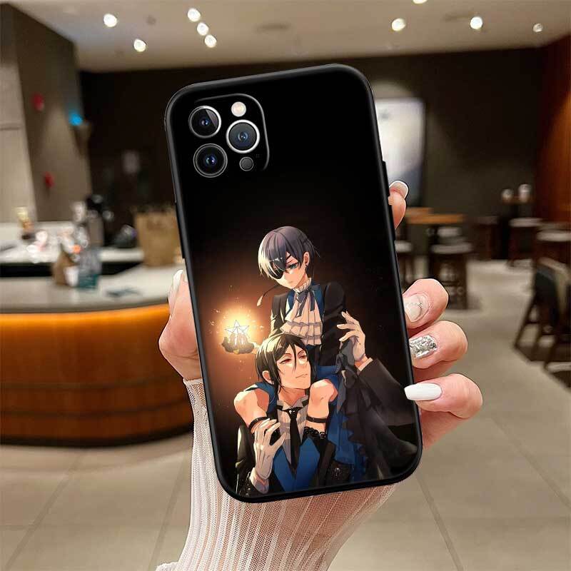 Black Butler Phone Case for Samsung S20 S21 S21S S22 S23 S24 FE Ultra Plus Lite F06 F16 M06 M16 M56 A07 A17 A36 A37 A55 A57