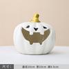American Creative Pumpkin Head Cute Halloween Ashtray Home Living Room Fly Ash-proof American Ornaments Ceramic Pumpkin Ashtray