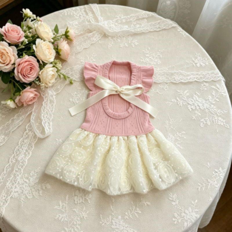 Lightweight Lace Dog Dress Small Breeds - Sweet Princess Style Outfit Bichon Shih Tzu