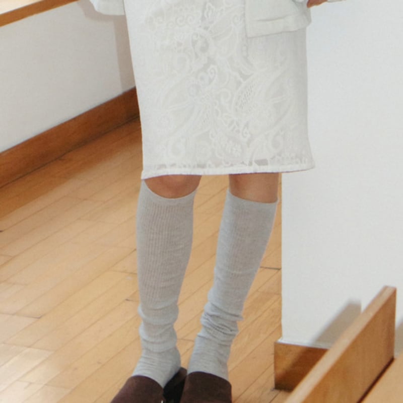 

MONOHA Sheer socks (light gray / dark gray) dark gray