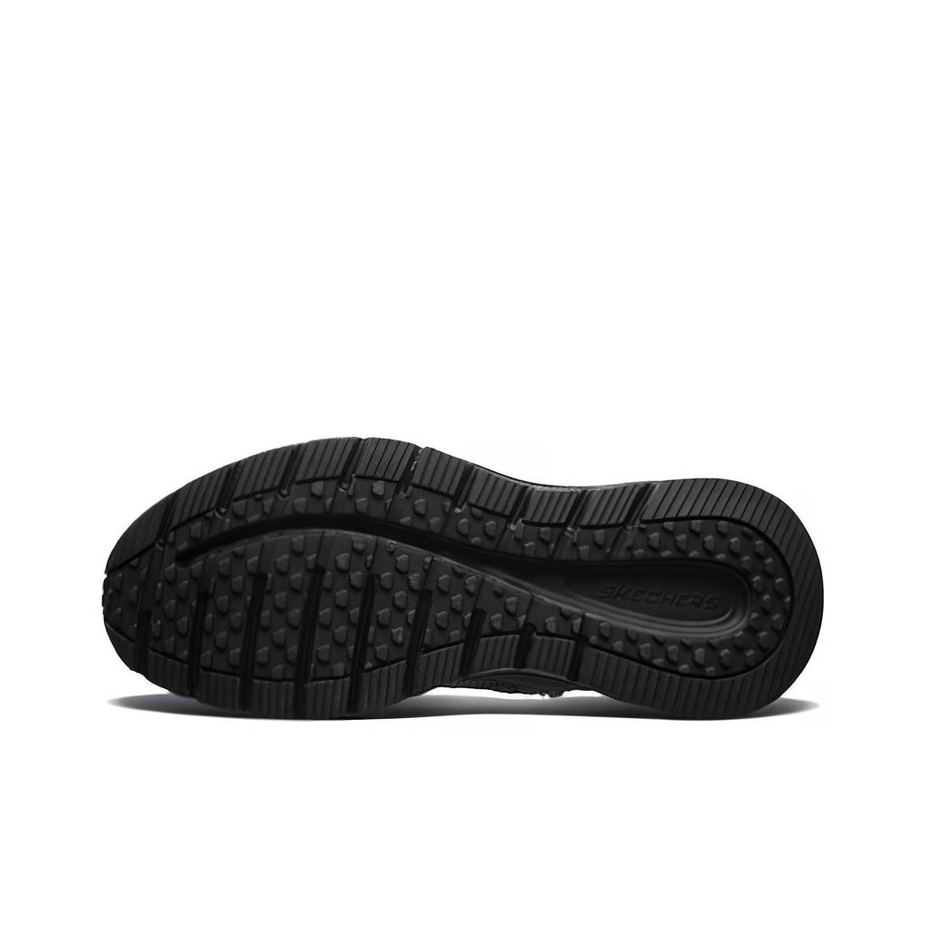 Skechers Sport Fabric Leather Fashion Comfortable High-Top Lifestyle Casual Shoes Men Sneakers Black 51705C-BBK