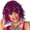 Glitter Halloween Colored Wig Funny Shiny Party Wig Short Foil Tinsel Wigs