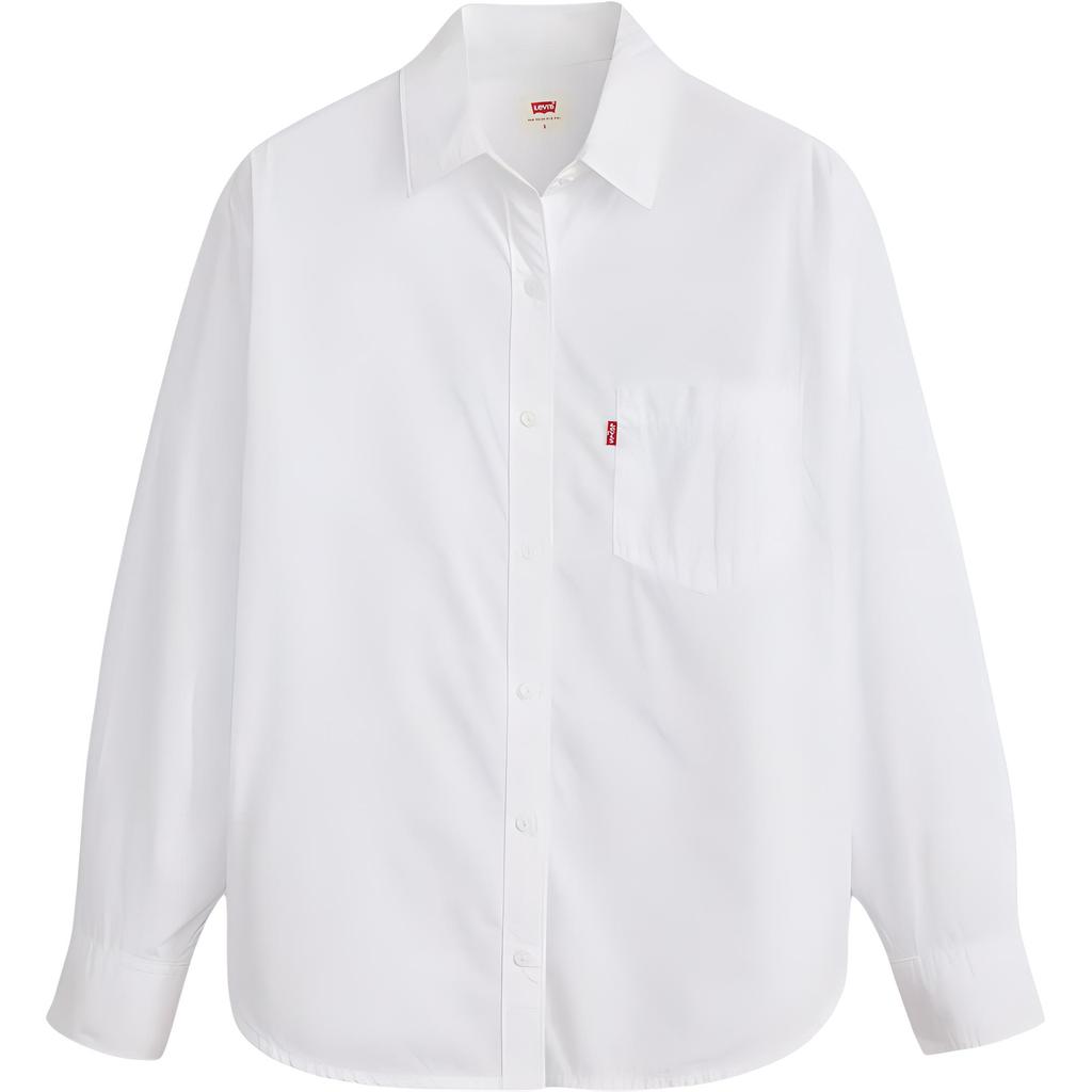 Levi's Women's Harlie Boyfriend Shirt Bright White 001HM-0003