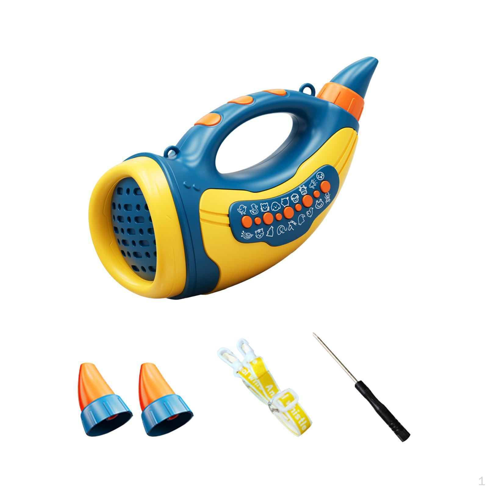 

Игрушка для вызова животных, 3 уровня, 2 режима, игра для вечеринки, свисток для парка на открытом воздухе синий