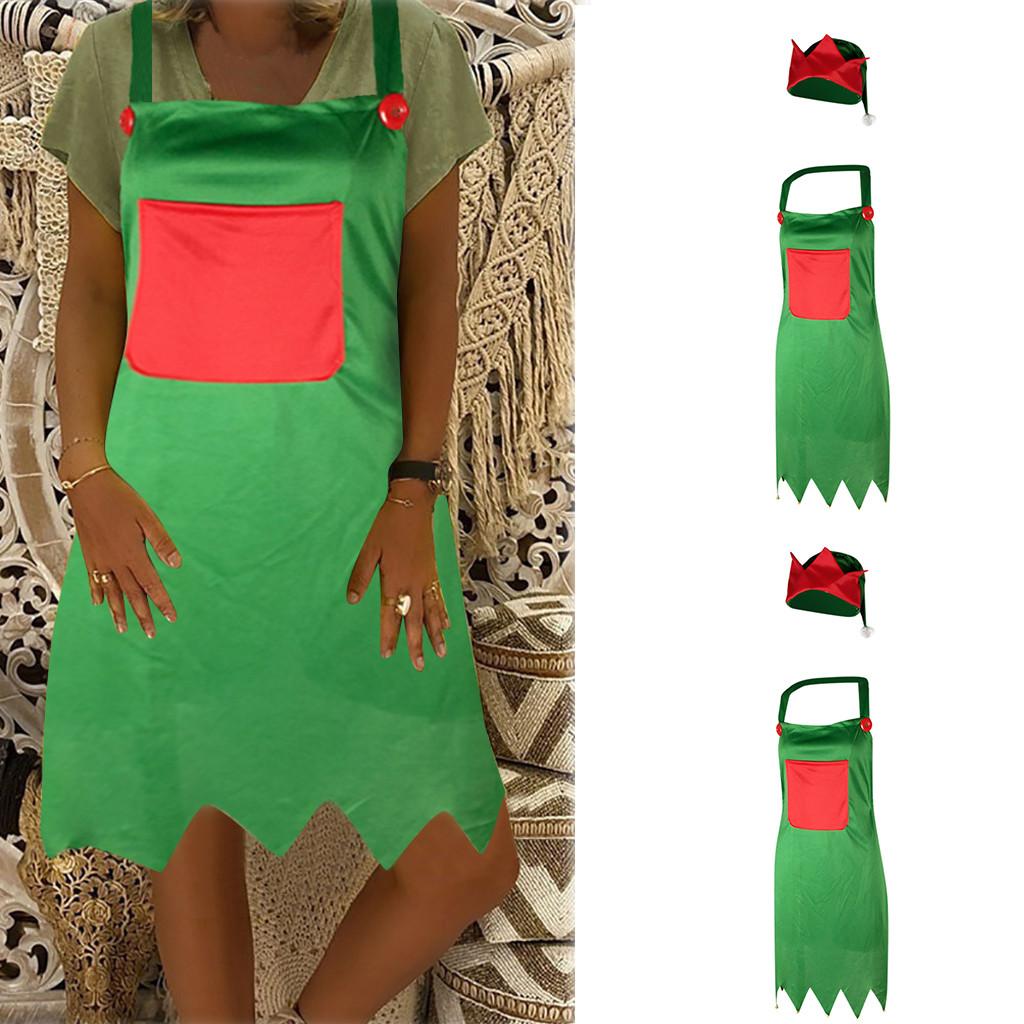 Buy Christmas Decoration Green Apron Kitchen Aprons Dinner Party Apron