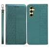 For Samsung Galaxy A15 4G/5G Wallet Phone Case Strong Magnetic Checkered Pattern Imprint Leather Flip Cover