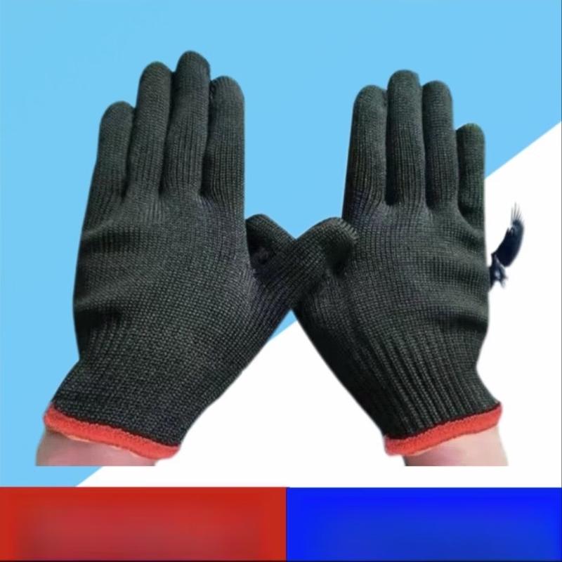 HC Black Nylon Work Gloves
