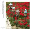 Multi Craft LED Solar Lawn Light Waterproof Design Miniature Fairy House LED Garden Light Resin Cottage Fairy Mushroom House