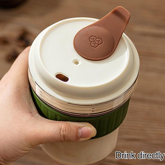 Cold Brew Cup with Ice Cube Mold 500ml Portable Coffee Cup Simple Dual-Use Ice Cube Maker Cup for Summer