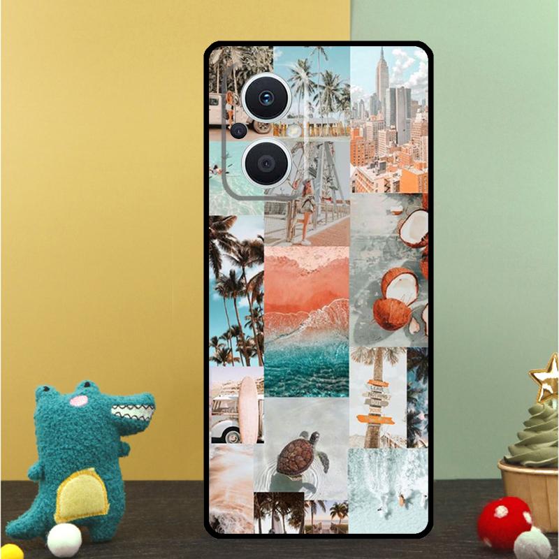 Beach Vibes Case For OPPO Reno 15F 13F 14F 12 11 F 10 14 15 Pro 7 8 Lite OPPO Find X9 X8 X6 X5 Pro Cover