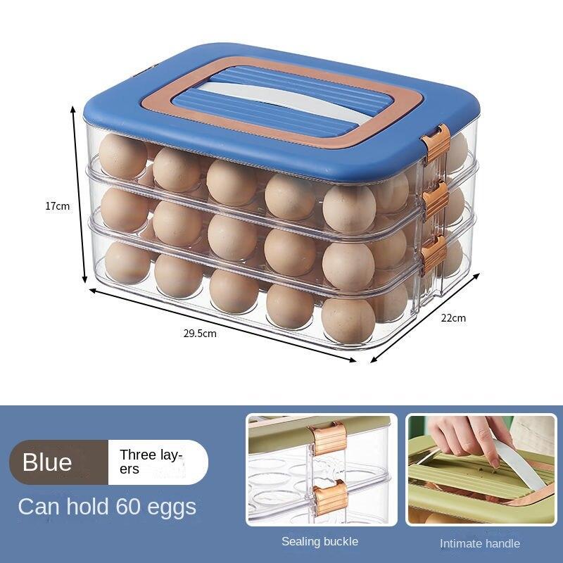 Küche Ei Lagerung Box Schublade Typ Behälter für Eier Einstellbare Zeit Organizer Fall Küche Kühlschrank Anordnung