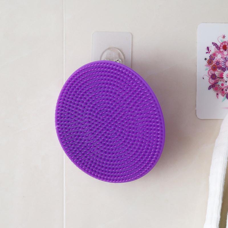 Silicone Shower Brush 3-finger Non-slip Massage Brush Cleansing Scrubber Gentle Exfoliating Glove