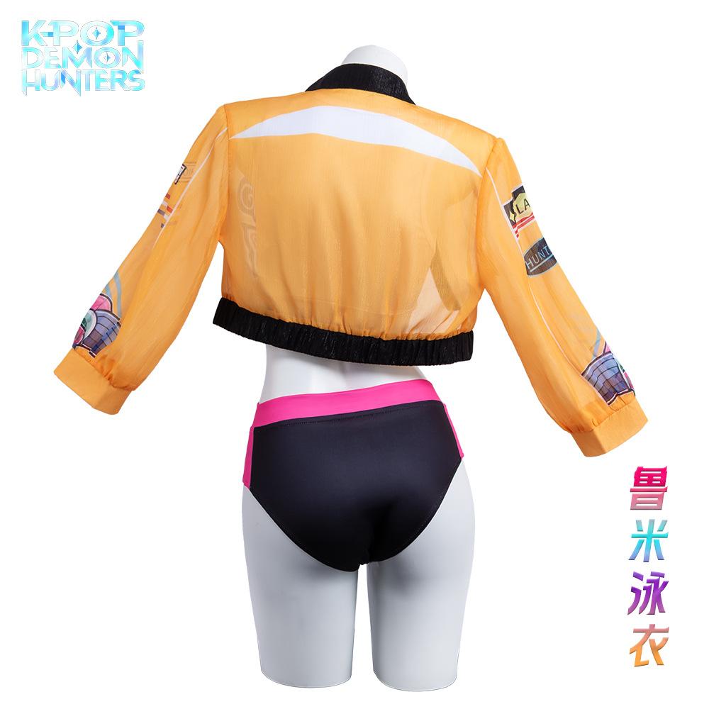 K-pop Demon Hunters Rumi Mira Zoey Cosplay Swimsuit Hot Sale Costume 2025 Summer Women Vest Shorts Coat Outfits Halloween Carnival Party Suit