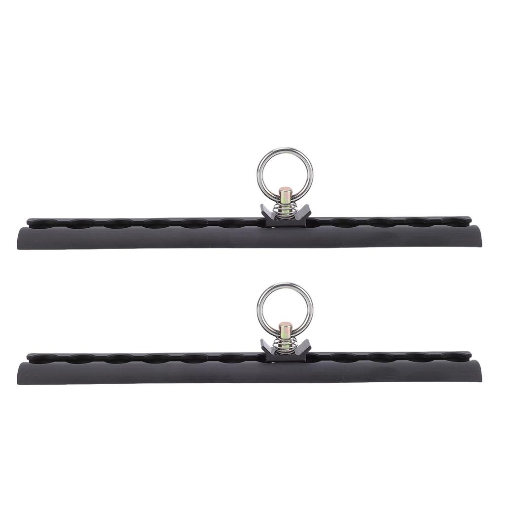 Aluminum L Track 304mm Thickened L Track Tie Down Rail with 4 Round Rings for Motorcycles ATVs Dirt Bikes Pickup Trucks