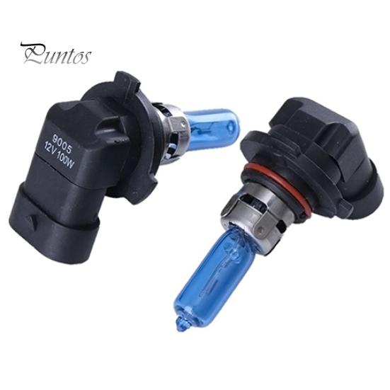 Ampoules de phare halogène au gaz xénon 100W 12V 9005/HB3 6000K, 2 pièces