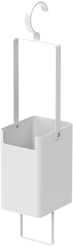 Yamazaki Jitsugyo Clothes Cleaner Tool Storage Holder White Approx. W10 x D11 x H45cm Tower Clothes Brush Deodorant Spray Hanging in Closet 4404