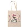 Tote Bag - PLANETEE - Tote Bag « Lila the Most Beautiful » - Natural Jute - Printed In France - Strong Handles