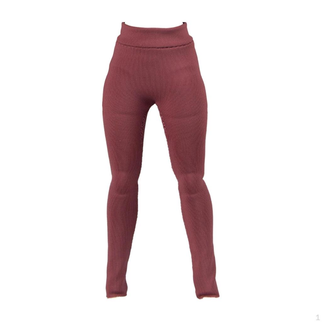 1/12 Action Figure Pants, Stretch Leggings, Miniature Clothing, Elastic for 6 Inch Figures Body